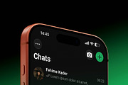 WhatsApp iOS PSD Mockup, a Social Media Template by Dilshod Sobirov (Thumbnail 4 of 4)