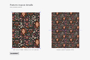 Art Nouveau Botanical Flower Pattern, a Pattern Graphic by likorbut (Thumbnail 3 of 12)