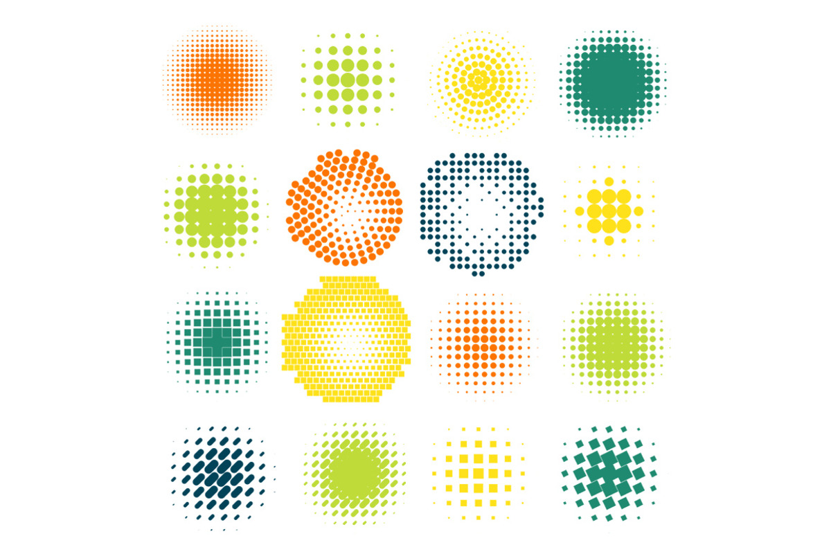 16 Halftone Shapes, an Object Graphic by Everything for 6$ (Photo 1 of 3)