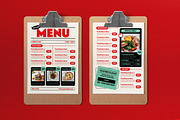 Cream Retro Simple Food Menu, a Flyer Template by graphicook (Thumbnail 1 of 4)