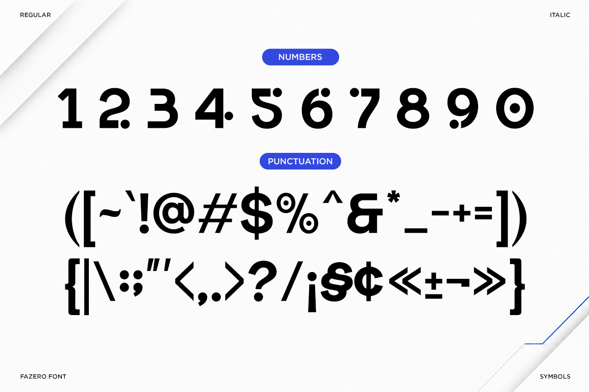 Fazero - Futuristic Tech Sans Serif, a Sans Serif Font by Font Liner (Photo 9 of 10)