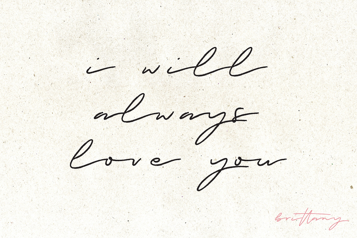 Brittany | Brush Display Font, a Handwritten Font by Monterey Studio (Photo 6 of 8)