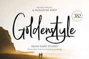 Goldenstyle Beauty Signature Font, a Script Font by Vampstudio (Thumbnail 1 of 14)