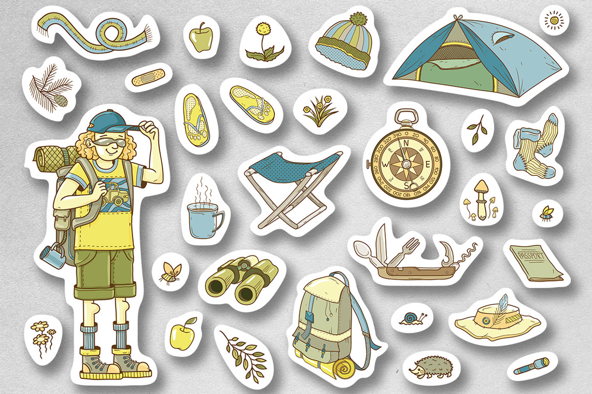 Travel & Hiking collection, an Illustration by Anastasia Koba (Photo 3 of 9)