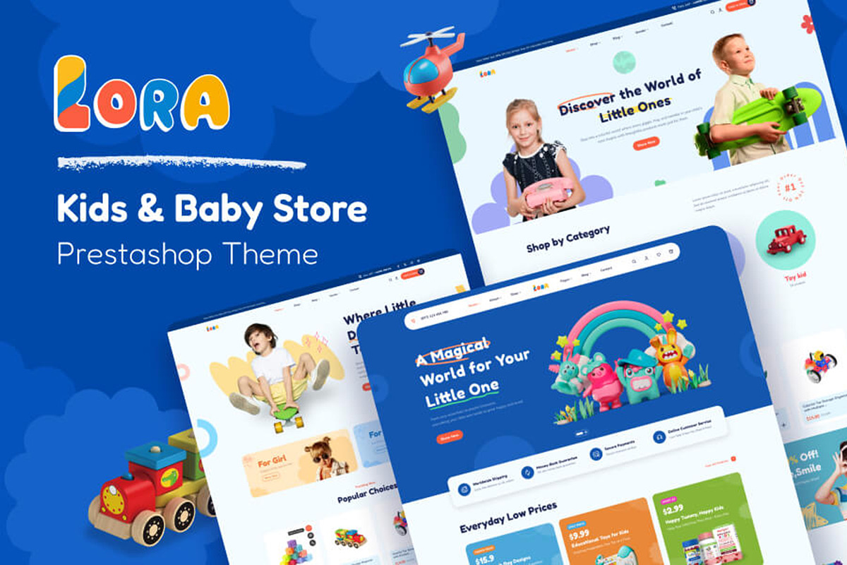 Lora – Kids Toys PrestaShop Theme, a Bootstrap Template by LeoTheme (Photo 1 of 2)