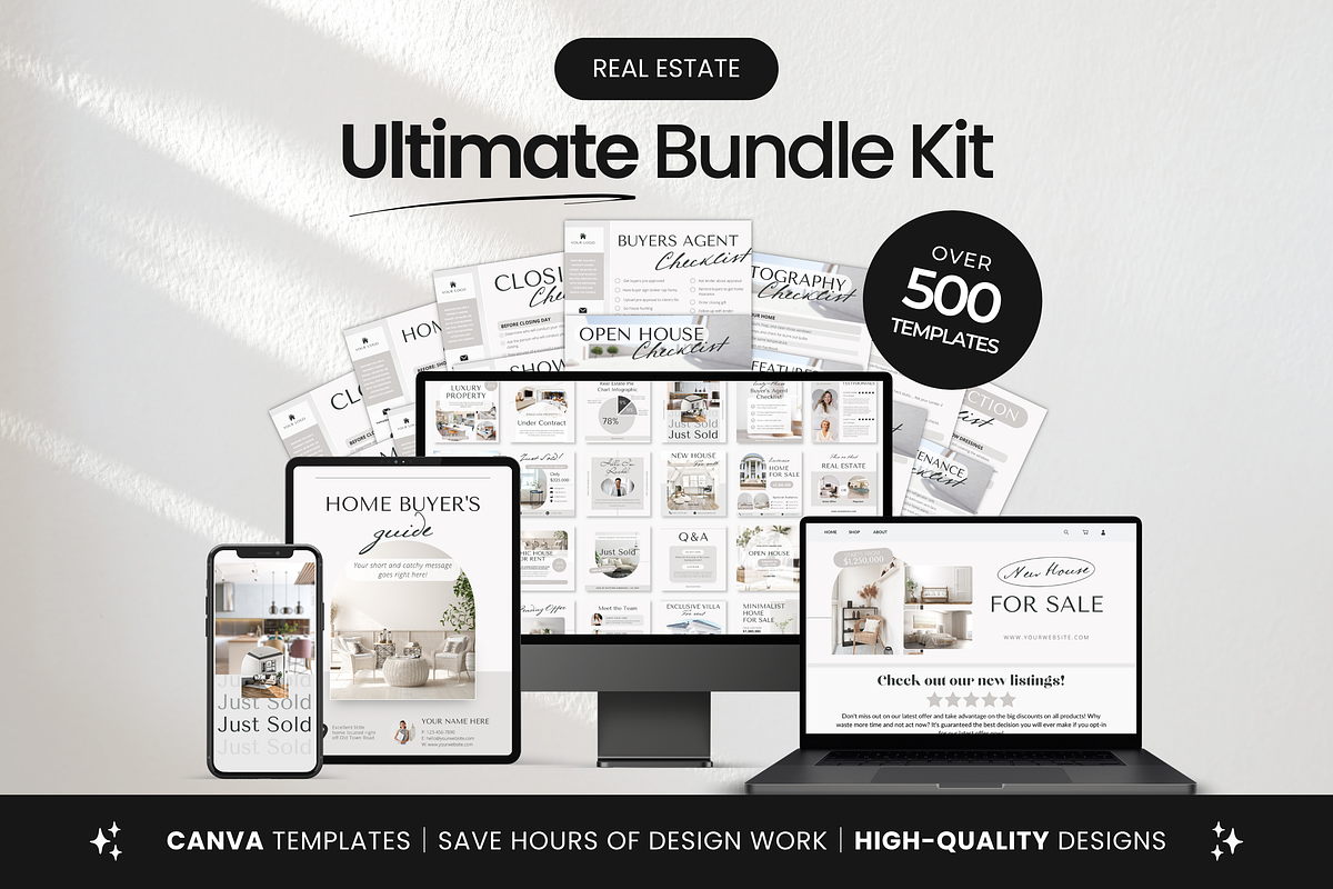 Real Estate Marketing Templates Kit, a Marketing Template by DigiPax (Photo 1 of 10)