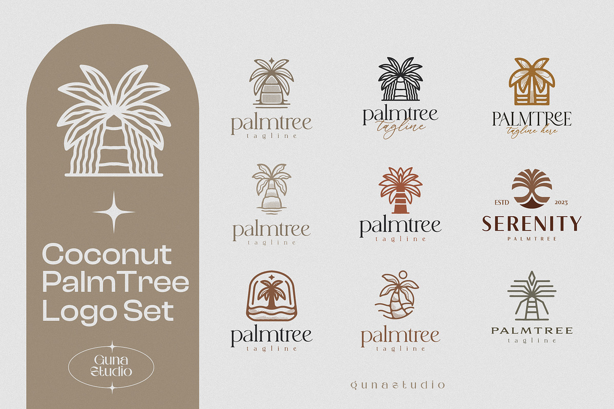 Tropical Summer Logo Collection, a Branding & Logo Template by Guna Studio (Photo 3 of 9)