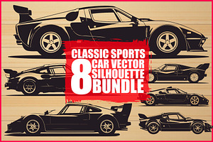 Sports Car Silhouette, an Illustration by balal