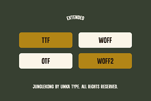 Junglekong Cute Display Font