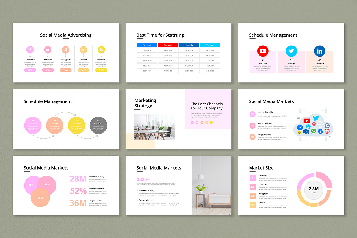 Social Media Marketing Presentation, a Presentation Template by Mighty-Slide (Photo 13 of 18)
