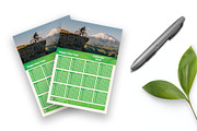 Modern One Page Wall Calendar 2024, a Stationery Template by Annudesign (Thumbnail 2 of 5)