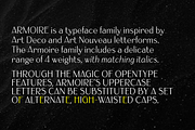Armoire: Art Deco font family, a Sans Serif Font by Justin Penner (Thumbnail 4 of 8)