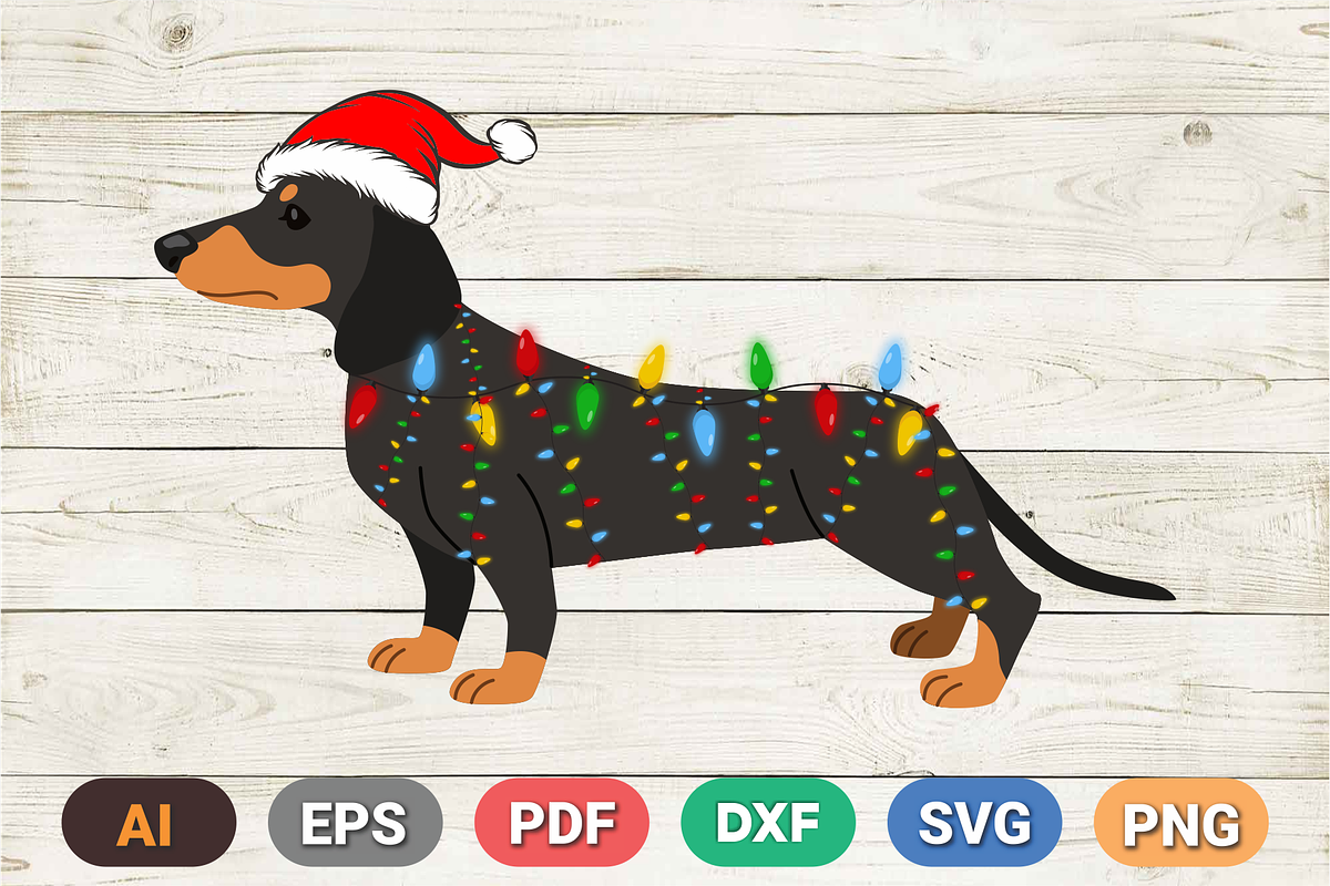 Dog Christmas T Shirt Design Digital, a Graphic by Vector Portal (Photo 5 of 6)