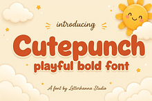 Cutepunch Bold Bubbly Cute Font