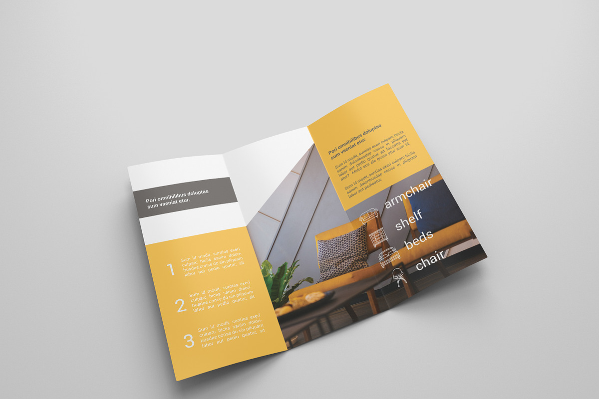 Furniture Tri-fold Brochures, a Brochure Template by Creatricks (Photo 2 of 2)
