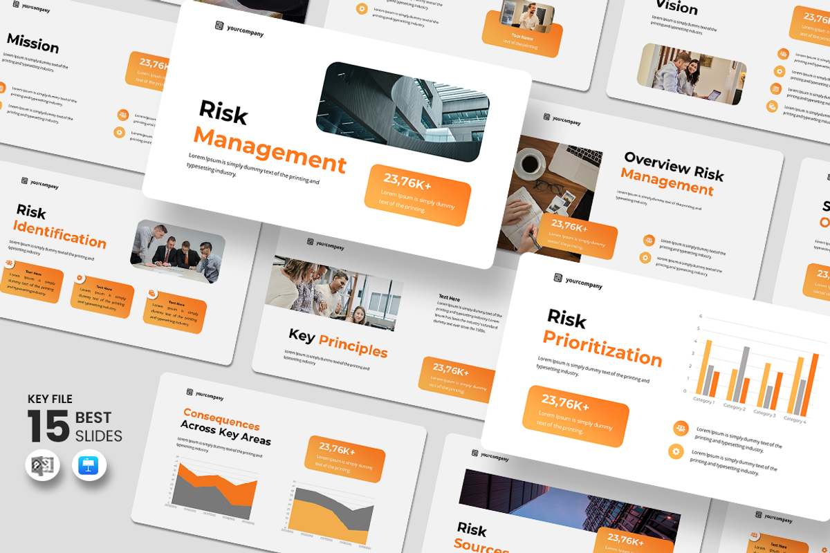 Risk Management - Keynote Template, a Presentation Template by QR Design Studio (Photo 1 of 3)