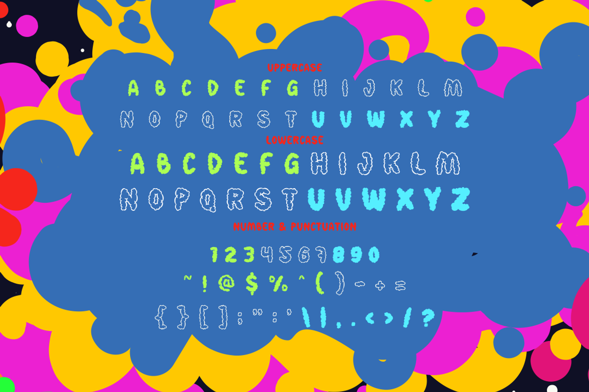 Smoky Glare Smoke Font, a Font by PutraCetol Studio (Photo 5 of 5)