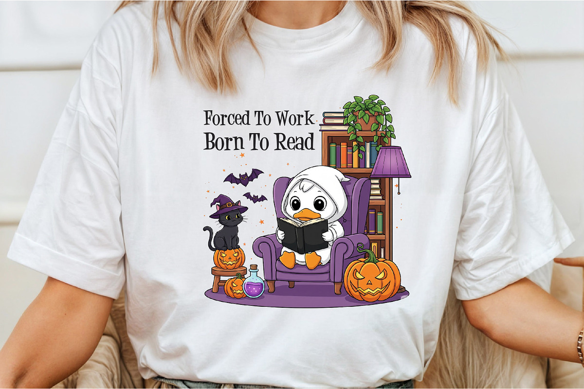Halloween Goose Born to Read Design, an Illustration by Libby Wishes (Photo 6 of 6)