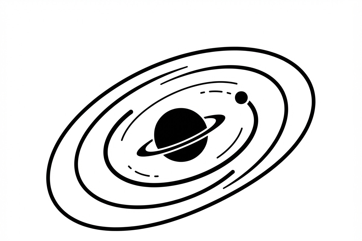 60 Planet Orbit Abstract Silhouette, an Empty State Illustration by Amazin_art (Photo 24 of 35)