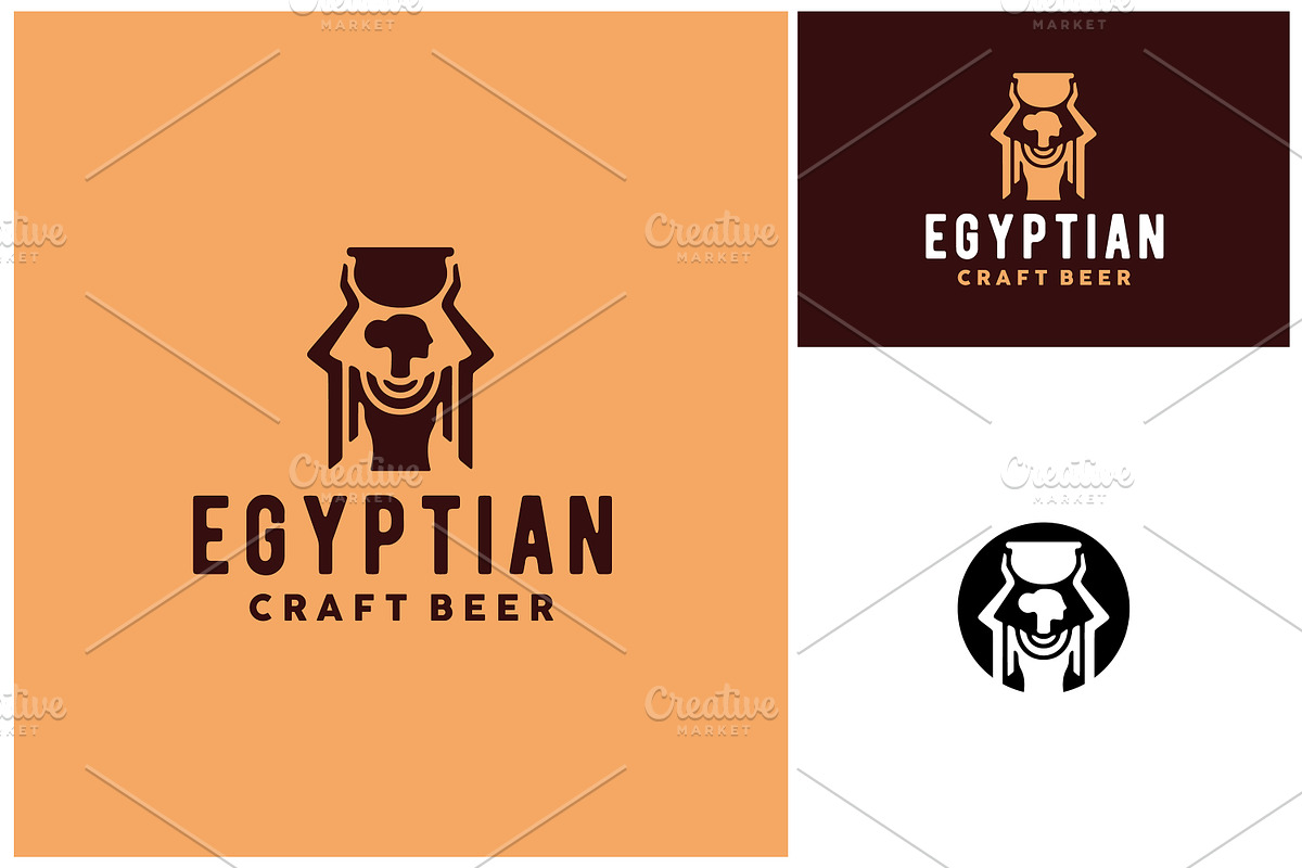 Egyptian Woman Kalasiris Pot Logo, a Branding & Logo Template by Enola99d