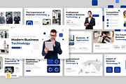 Modern Blue Business Google Slides, a Presentation Template by Loin Studio (Thumbnail 1 of 4)