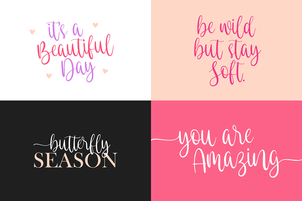 Eastlovely Bouncy Calligraphy Font, a Script Font by Allouse Studio (Photo 3 of 10)