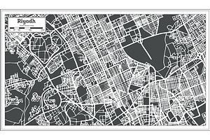 Riyadh Saudi Arabia City Map