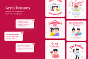 Animated Valentine Day Icons, an Outline Icon by Prosymbols (Thumbnail 2 of 4)