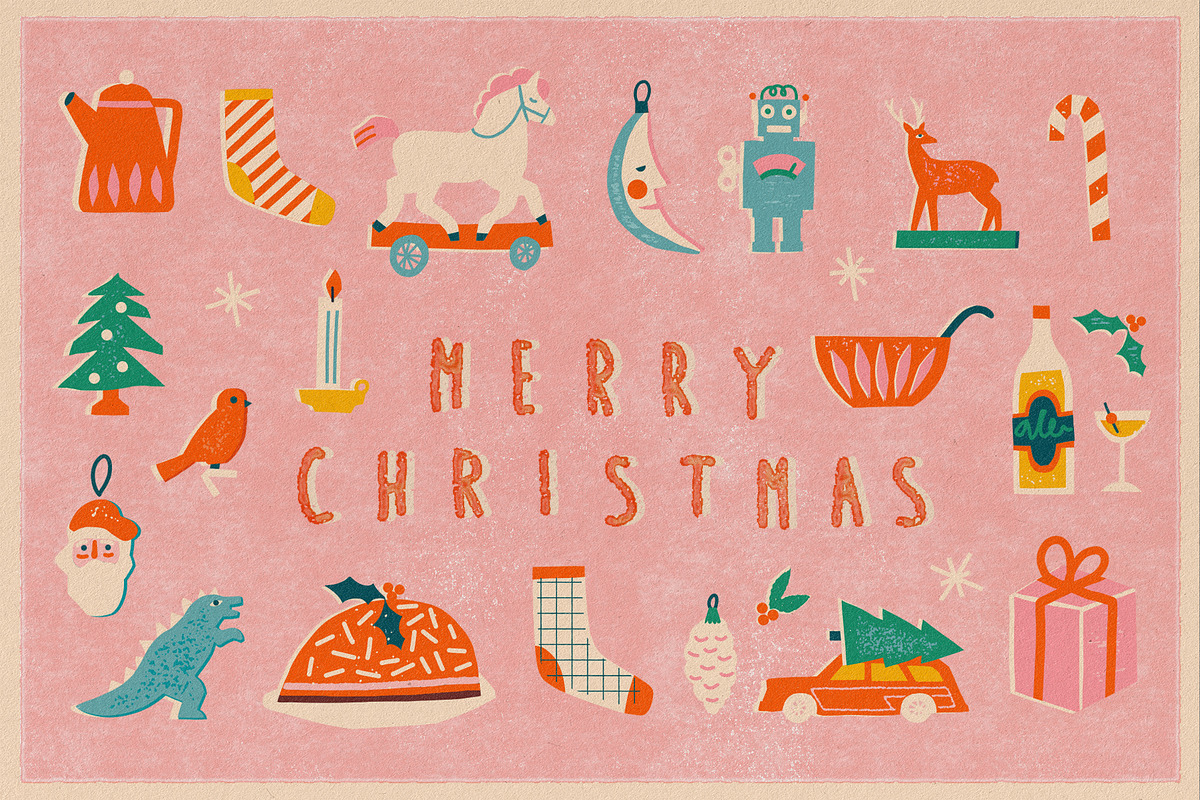 Very Merry Christmas, a Seasonal Illustration by Nicetoseeya (Photo 1 of 8)