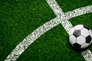Soccer ball sport stadium grass, a Sports & Recreation Photo by hitdelight