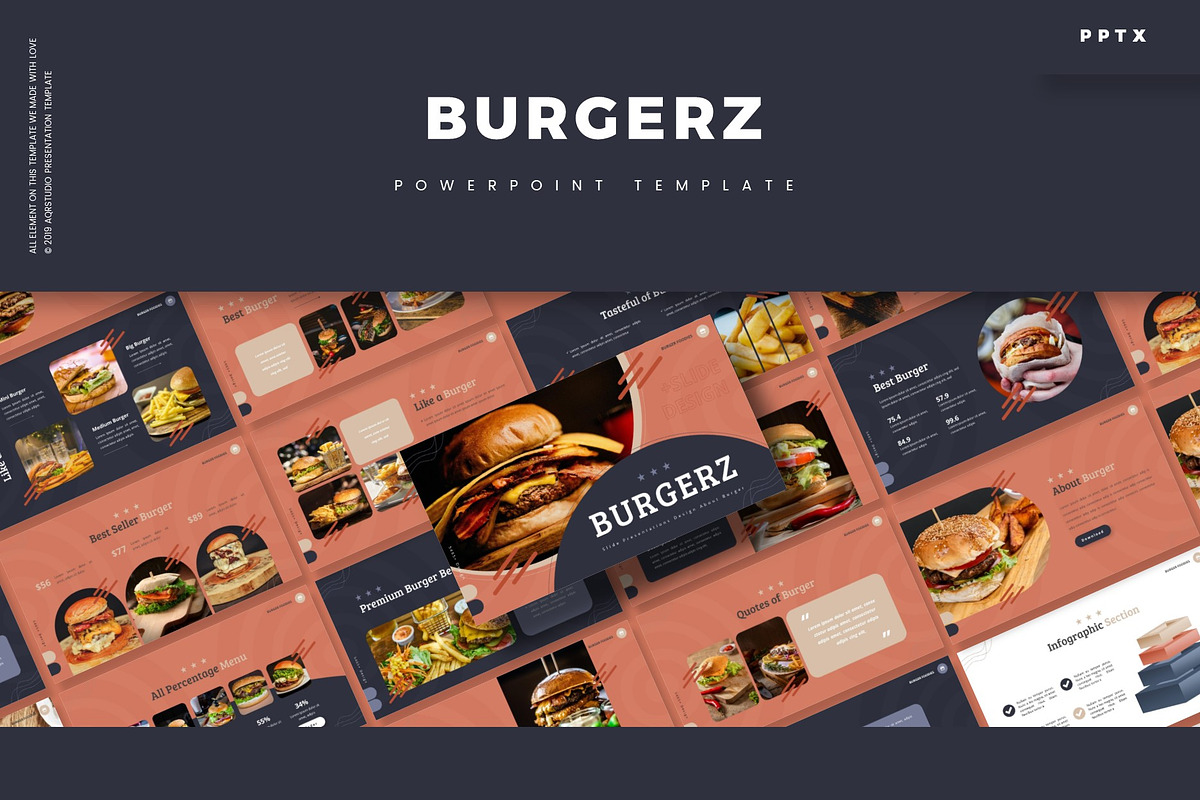 Burgerz - Powerpoint Template, a Presentation Template by AQR Studio