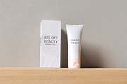 Minimalist Cosmetic Tube Mockup, a Packaging Mockup by Getdesign (Thumbnail 3 of 4)