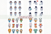 Charming astronauts EPS t-shirt set, a Technology Illustration by Sofia's Fashion (Thumbnail 3 of 3)