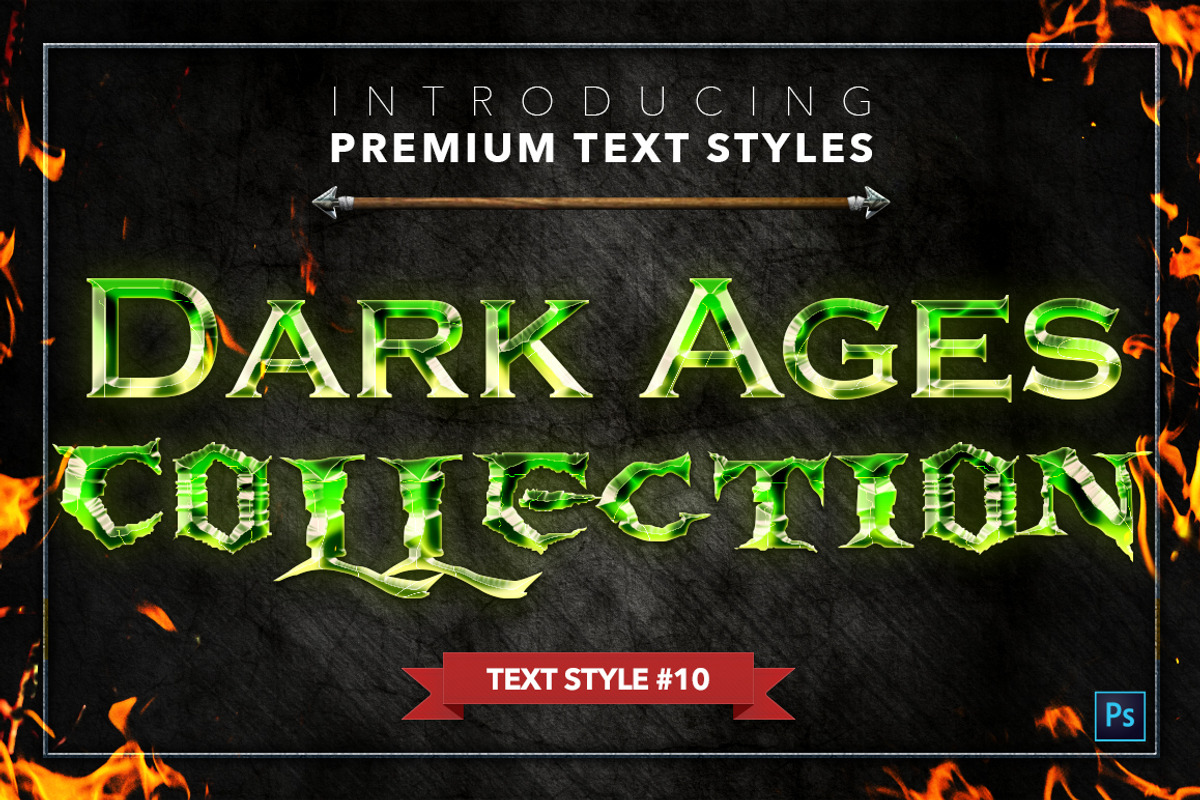 Dark Ages #1 - Text Styles, a Layer Style Add-On by Jonas Stensgaard (Photo 11 of 18)
