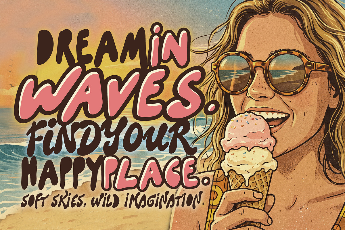 NumbStar Font Trio - Dreamy Summer, a Handwritten Font by HypeWorksCo (Photo 9 of 29)