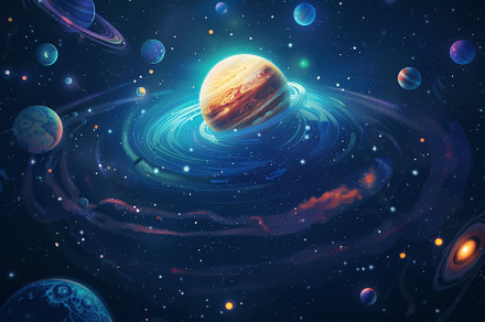 Solar system universe stars and gala, a Background Photo by Pixeness