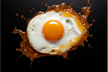 Savory Fried egg. Generate Ai, a Food & Drink Photo by Ylivdesign