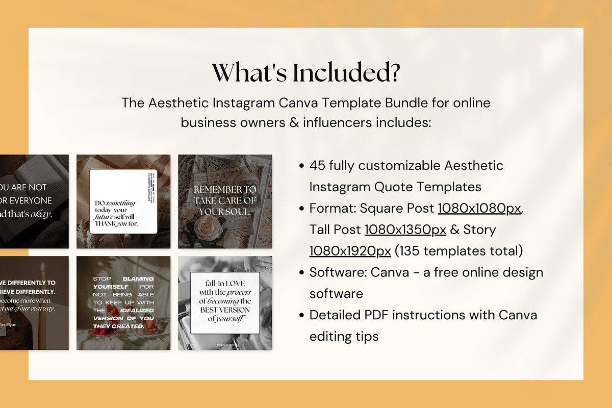Aesthetic Instagram Quotes Canva, a Social Media Template by Fallon Gerst (Photo 6 of 10)