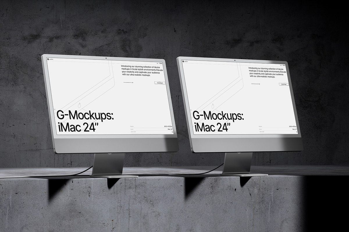G-Mockups: iMac 24 Inch, a Mac Mockup by ls.graphics (Photo 6 of 9)