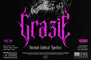 Nortnoh Metal Modern Typeface, a Blackletter Font by alit design (Thumbnail 20 of 20)