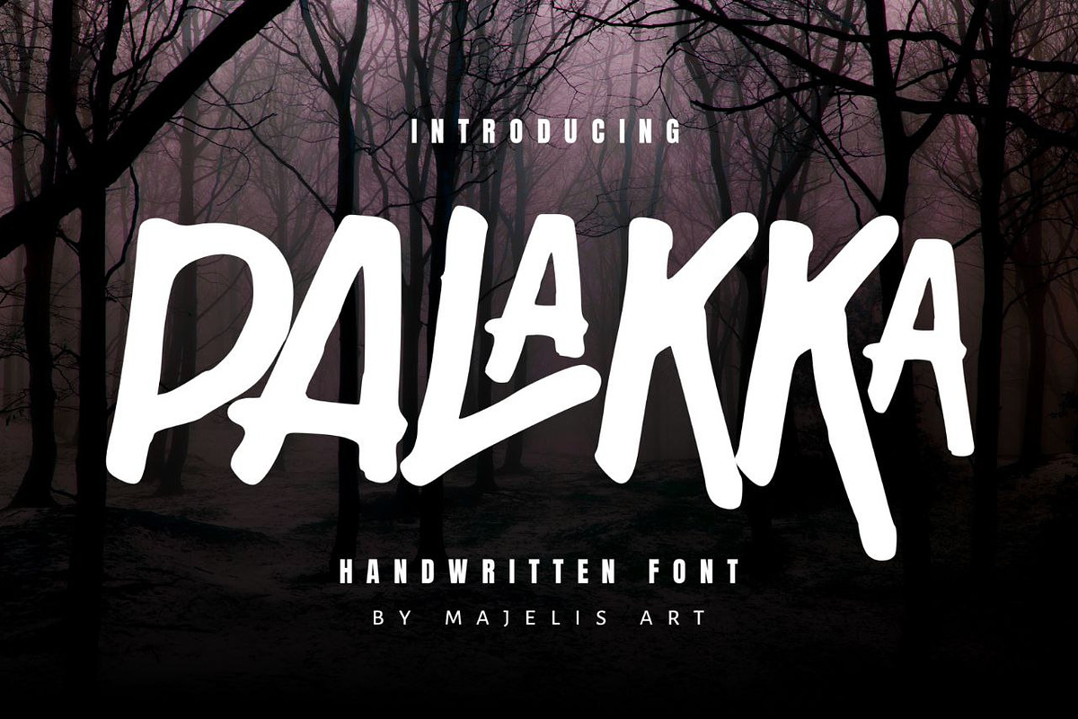 PALAKKA - Handwritten font, a Handwritten Font by Majelis Art (Photo 1 of 8)