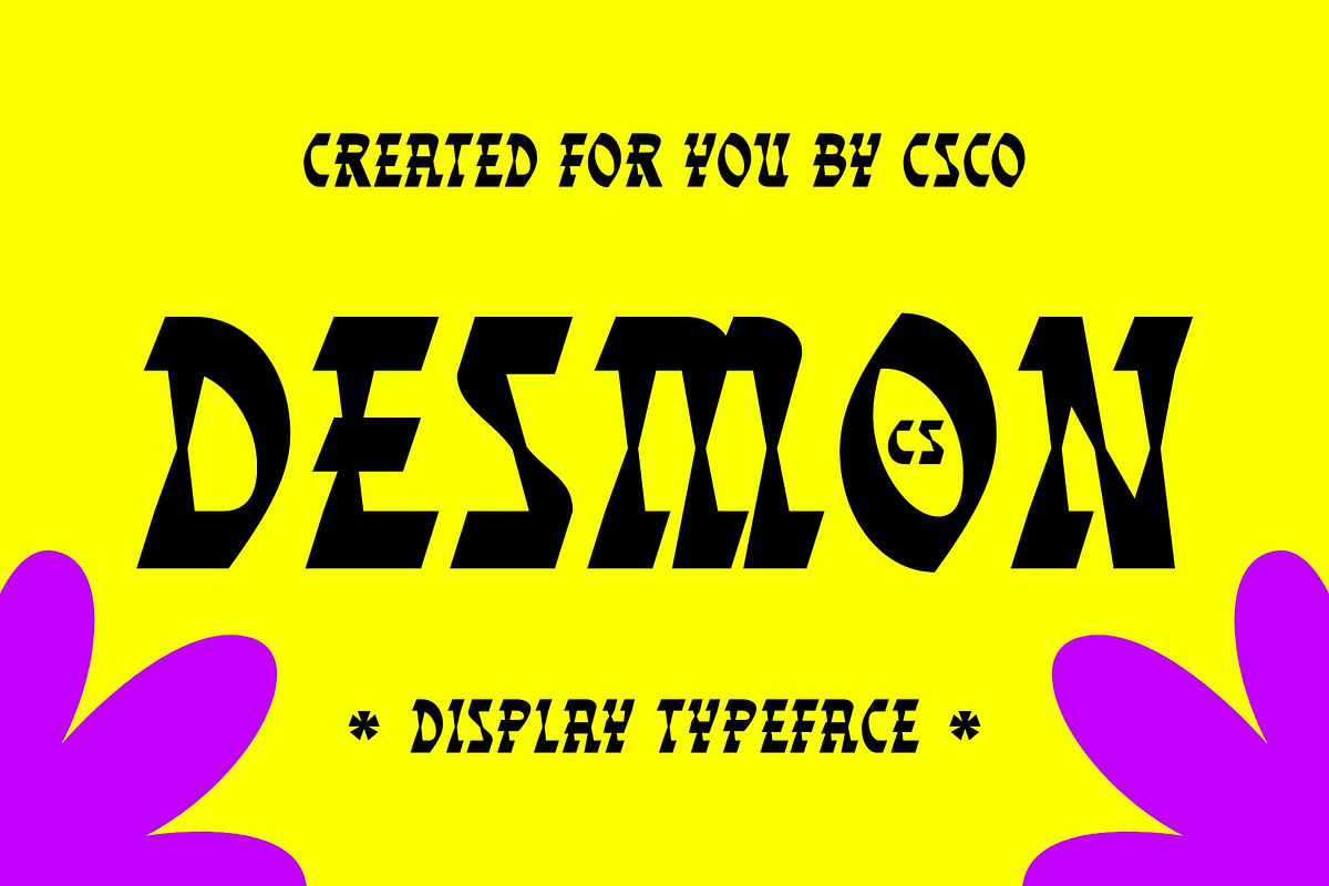 CS Desmon – Reverse Contrast Font, a Sans Serif Font by Craft Supply Co. (Photo 1 of 8)