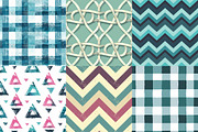 Teal and Magenta Digital Pattern Pap, a Texture Illustration by DreamPrint404 (Thumbnail 3 of 3)