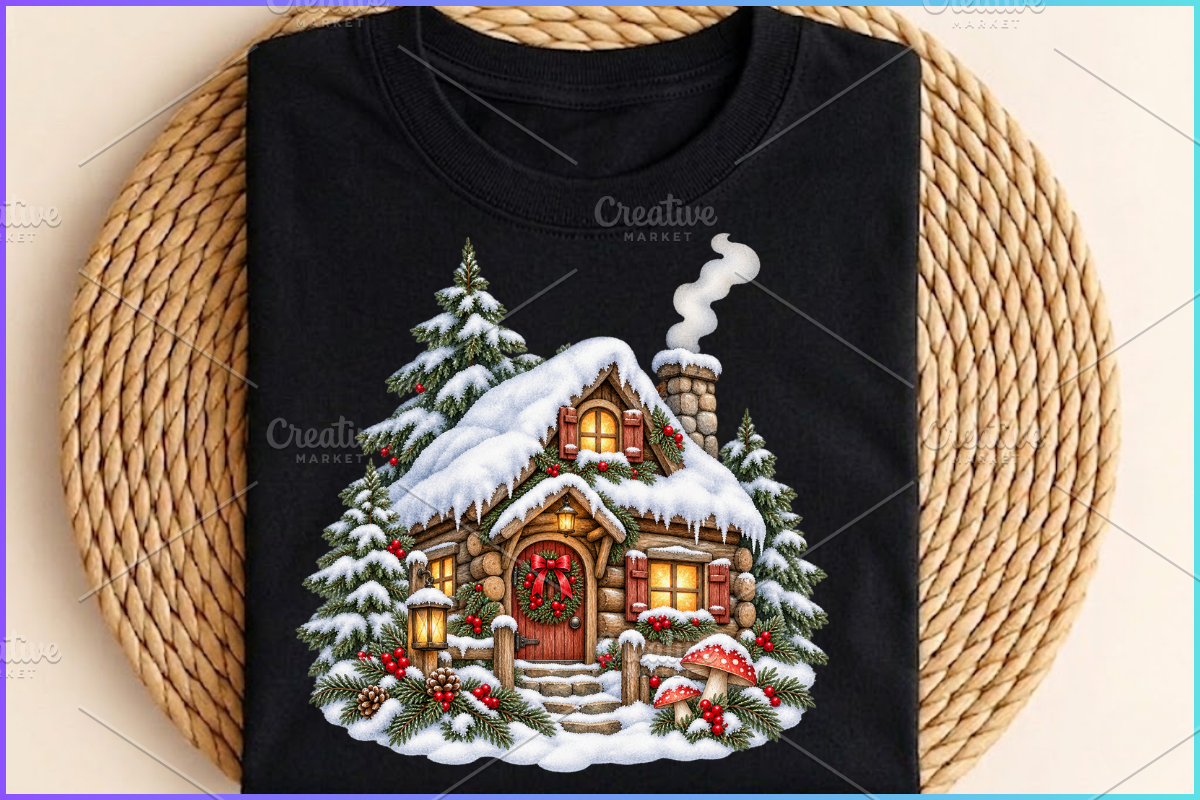 Cozy Christmas Clipart Bundle PNG, a Seasonal Illustration by Ink Gallery (Photo 8 of 8)