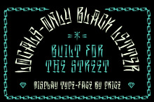 Locals Only Black Letter