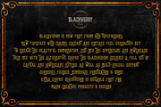 The Black vision (intro sale), a Blackletter Font by Rvq Type Foundry (Thumbnail 2 of 7)