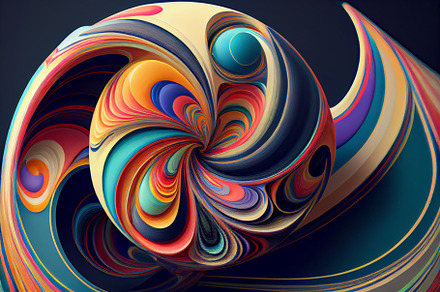 Colorful marbe paint twist and waves abstract backgound, an Abstract Photo by New York Art Store