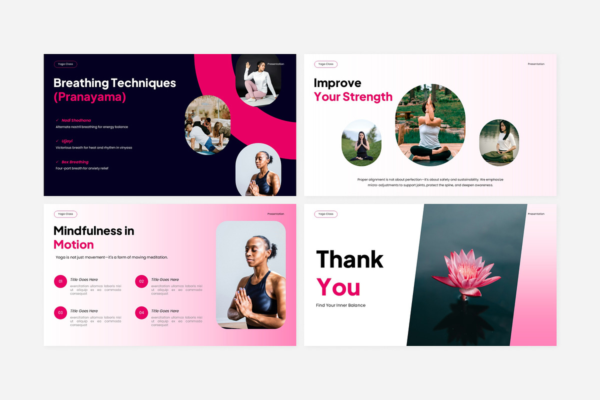 Yoga Course Introduction Powerpoint, a Presentation Template by Eklip Studio (Photo 5 of 6)