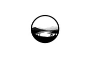 Circular Nature Landscape Silhouette, an Illustration by yasushie (Thumbnail 7 of 51)