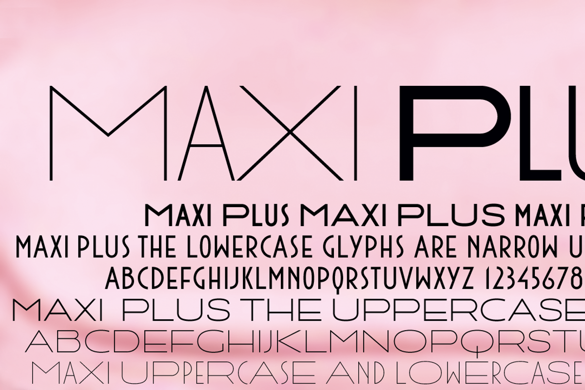 Maxi fonts preview 3